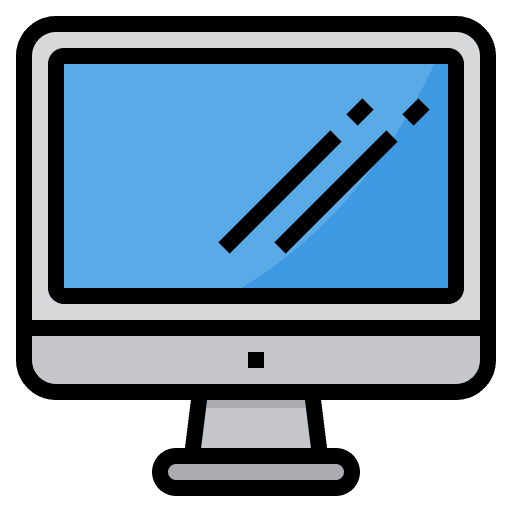 Screen tv office tools school material icon Screen tv office tools school material icon