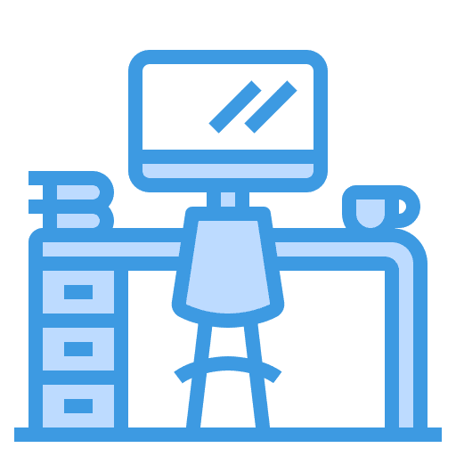 Desk education furniture furniture and household icon