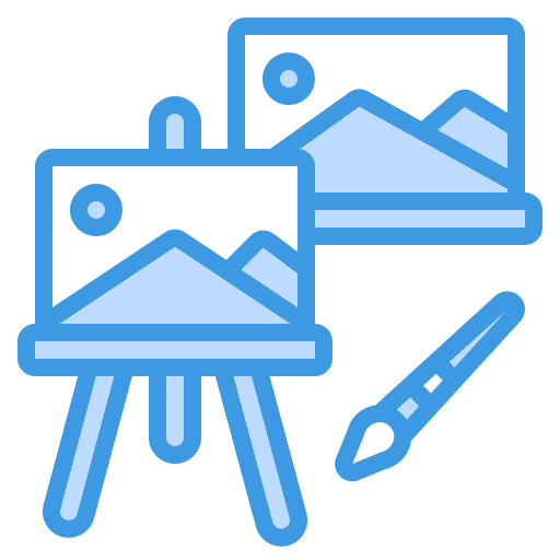 Painting school material school art icon Painting school material school art icon