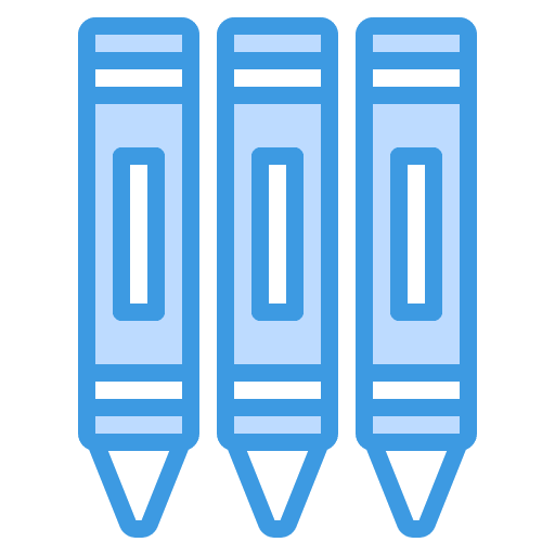 Crayon office material draw art and design icon Crayon office material draw art and design icon