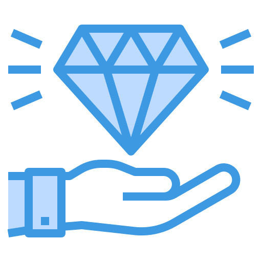Evaluation business valuation hand icon