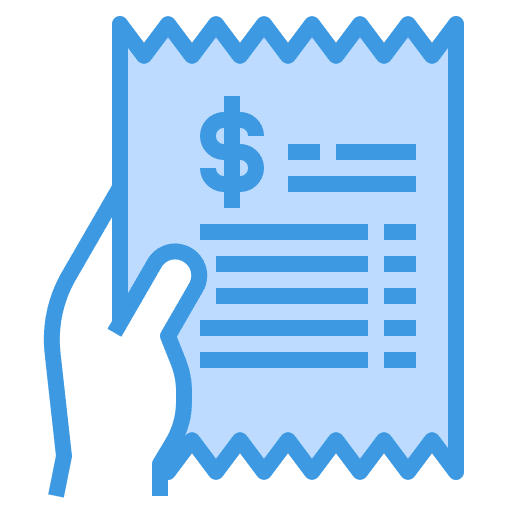 Bill ticket business bill icon