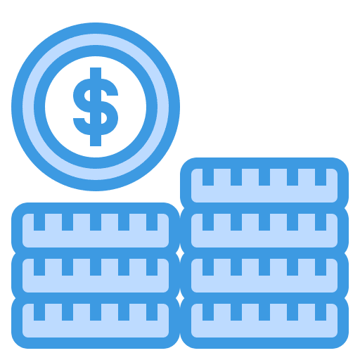 Coins cash coin cost icon Coins cash coin cost icon