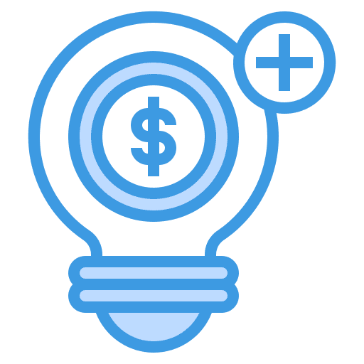 Creative business and finance creative light bulb icon Creative business and finance creative light bulb icon