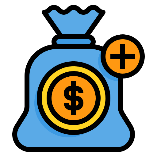Bank dollar dollar symbol finance icon