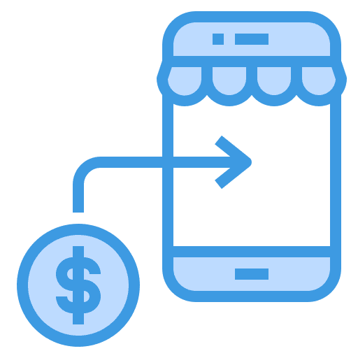 Transfer phone smartphone dollar symbol icon Transfer phone smartphone dollar symbol icon