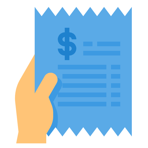 Bill ticket business and finance commerce icon
