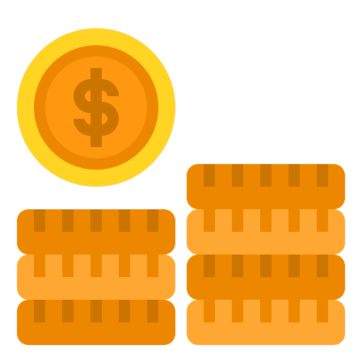 Coins coin currency money icon Coins coin currency money icon
