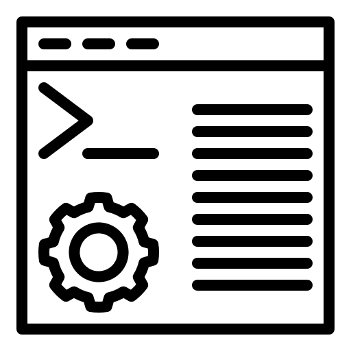 Command line command line code browser icon