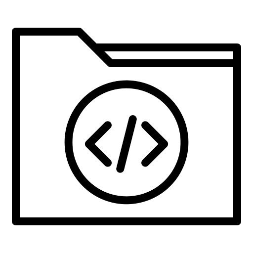 Folder folder coding code icon