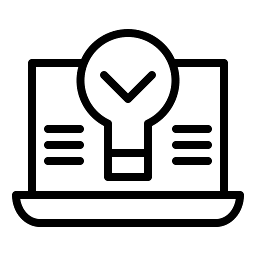 Idea digital marketing management website icon