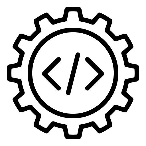 Service coding programming service icon