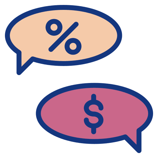 Chat business and finance dollar money icon