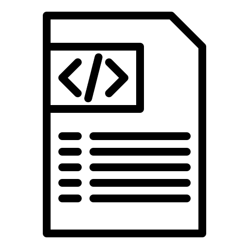 Code html coding file icon Code html coding file icon