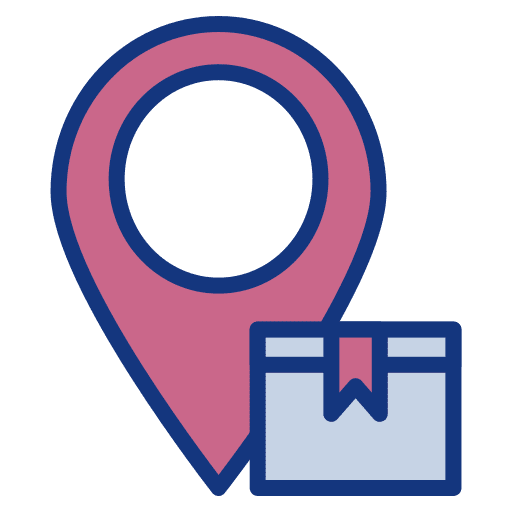 Map location box map location pin icon Map location box map location pin icon