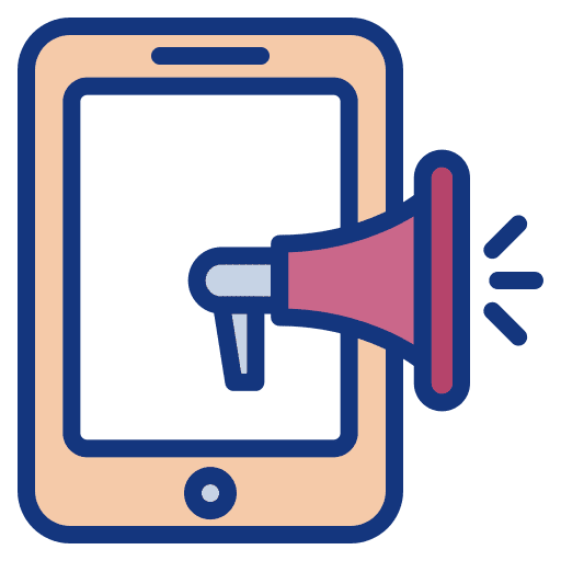Mobile phone communications marketing mobile phone icon Mobile phone communications marketing mobile phone icon
