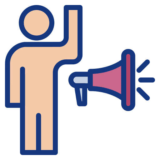 Promoting communications bullhorn marketing icon Promoting communications bullhorn marketing icon