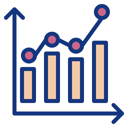 Statistics growth statistics marketing icon Statistics growth statistics marketing icon