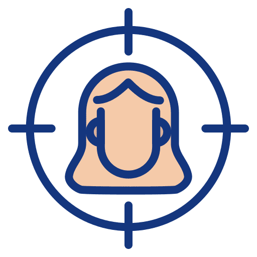 Target target audience goal icon Target target audience goal icon