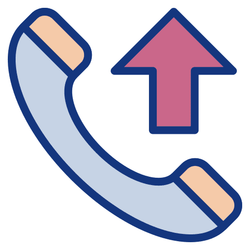 Telephone arrow ui communications icon Telephone arrow ui communications icon