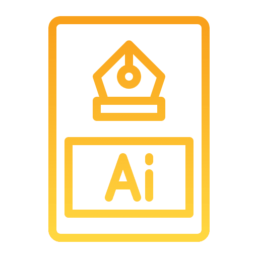 Ai file illustrator format document icon