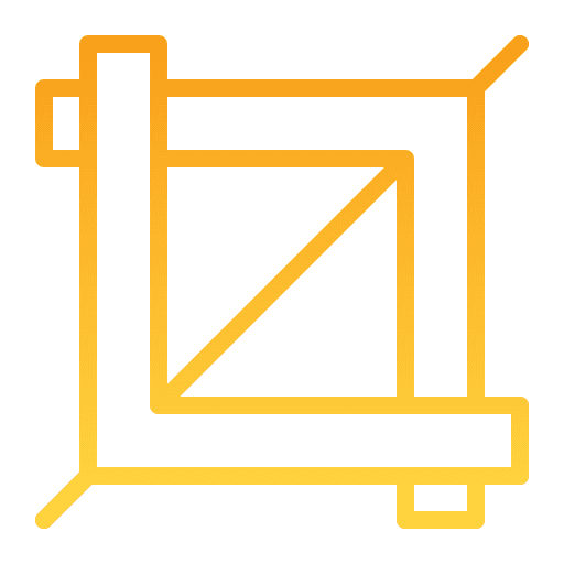 Crop drawing graphic trim icon Crop drawing graphic trim icon