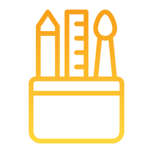 Pencil case pencil case office material school material icon