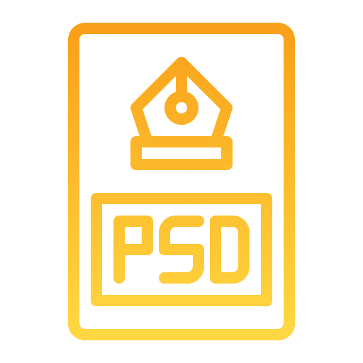 Psd file document files and folders extension icon Psd file document files and folders extension icon
