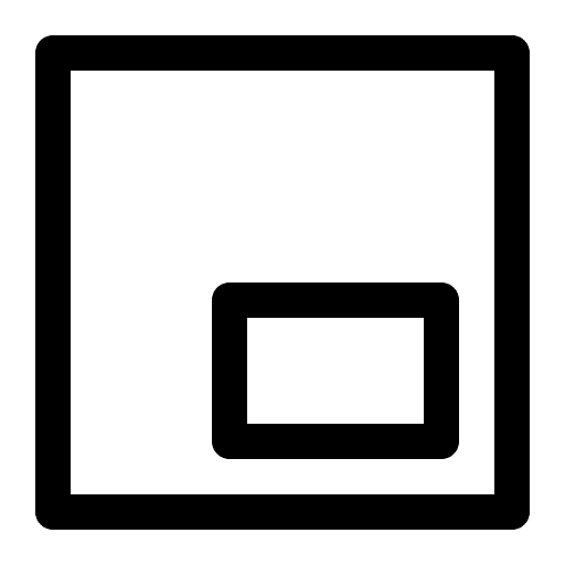 Minimize video indicator orientation shrink icon
