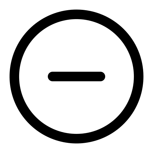 Minus remove ui button icon