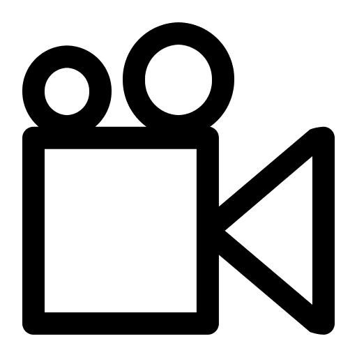 Movie film movie video camera icon
