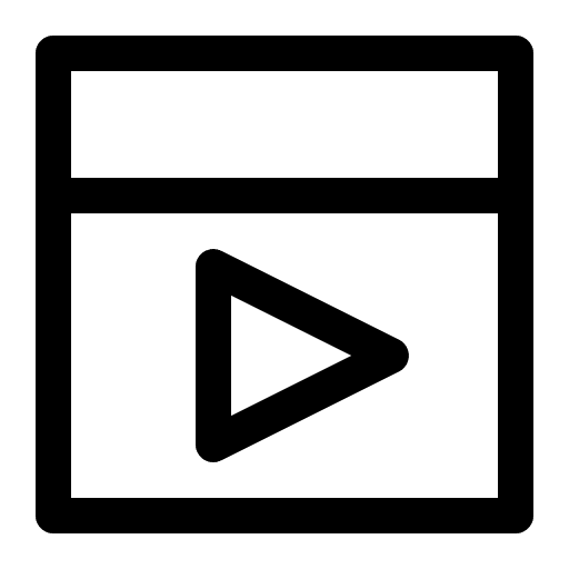 Music player play video player website icon