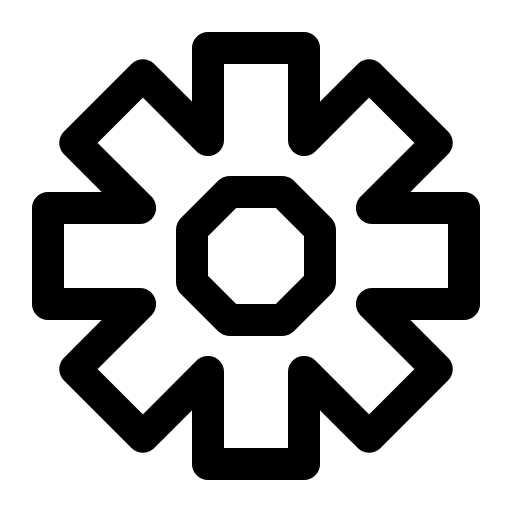 Setting configuration cogwheel gear icon