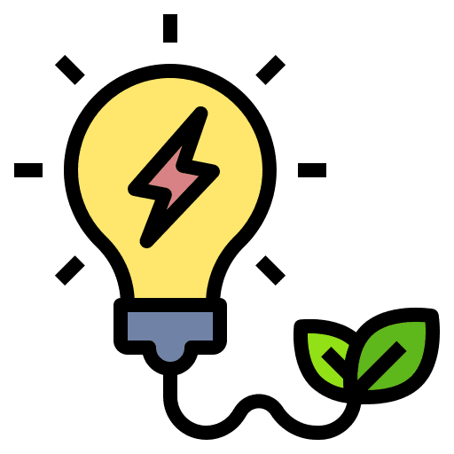 Innovation renewable energy light alternative icon