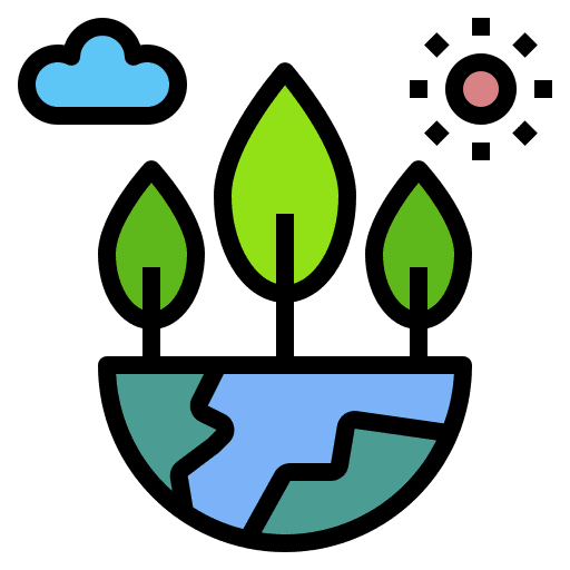 Ecosystem nature globalization ecology icon