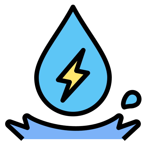 Hydroelectric energy renewable hydroelectric icon Hydroelectric energy renewable hydroelectric icon