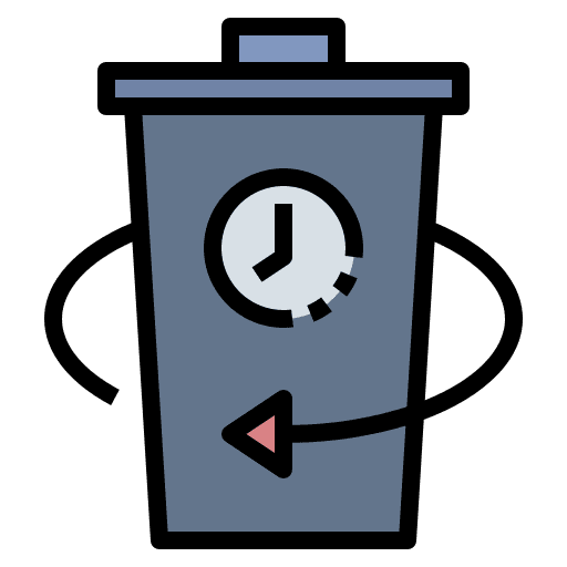 Recovery empty recycle bin icon