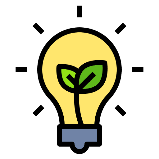 Technology innovation ecology and environment light icon
