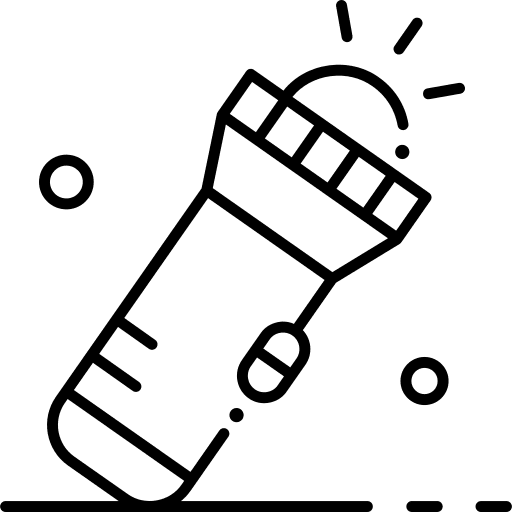 Light exploration lamp flashlight icon