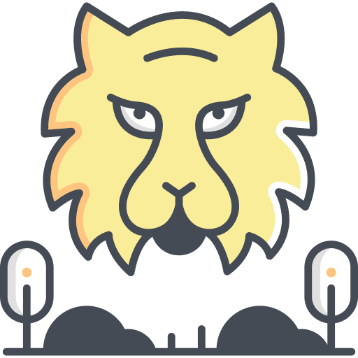 Tiger wildlife wild asia icon