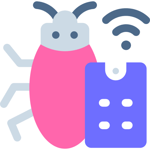 Pest control smartphone insects pest icon