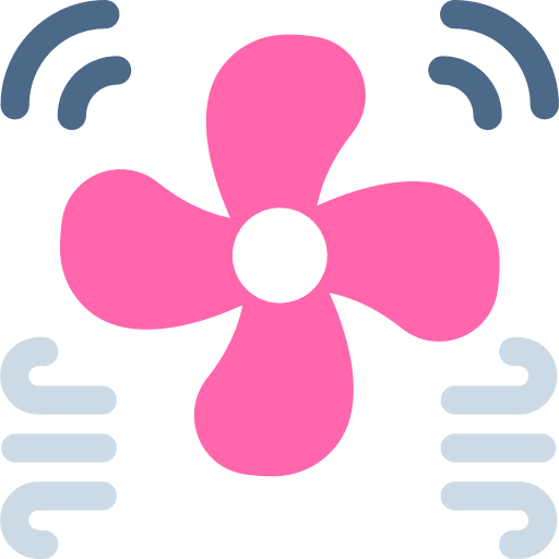 Fan ventilation fresh refreshing icon