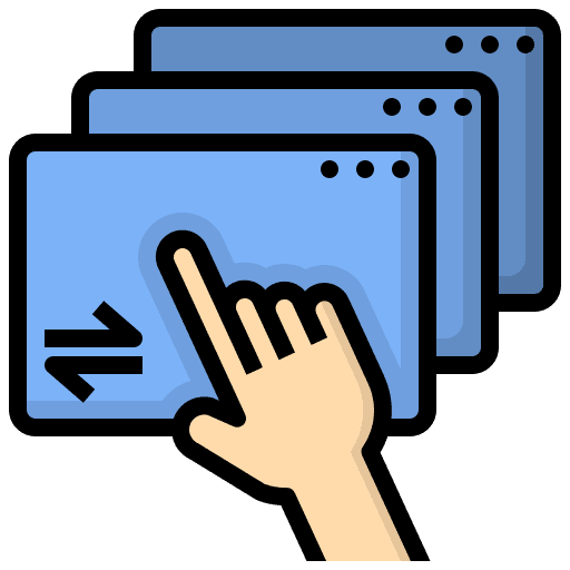 Platform web browser internet digital marketing icon