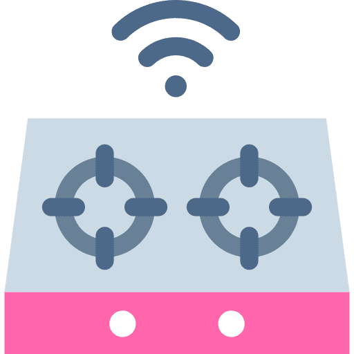 Stove cooking stove wifi electronics icon Stove cooking stove wifi electronics icon