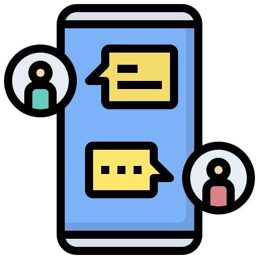 Reply message conversation chatbot user icon