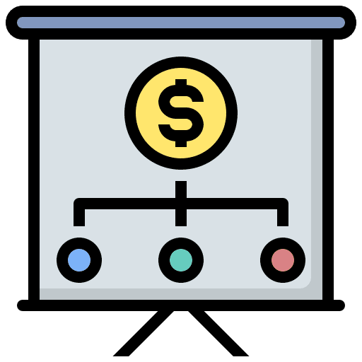 Strategy commission planning business and finance icon Strategy commission planning business and finance icon