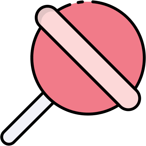 Lollipop sugar dessert candy icon
