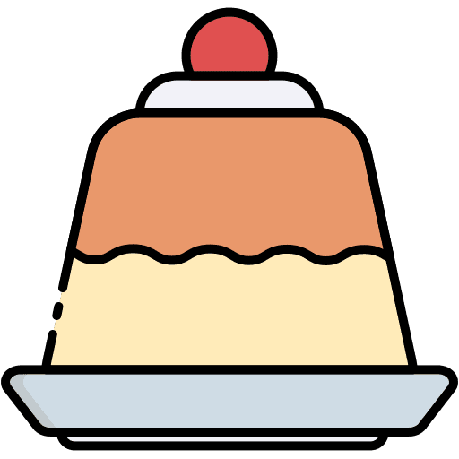 Pudding custard cake pudding icon