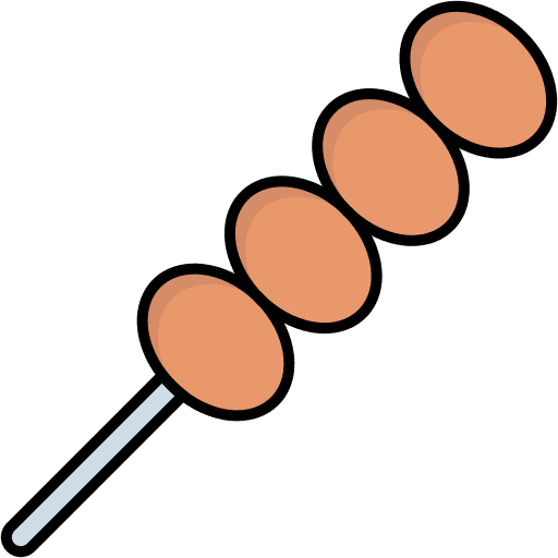 Satay food and restaurant satay skewer icon Satay food and restaurant satay skewer icon