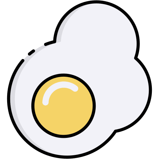 Sunny side up food and restaurant cooking organic icon
